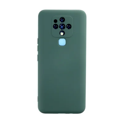 BUĞZ Tecno Camon 16 Kılıf Nano İçi Kadife Silikon - Koyu Yeşil