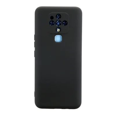 BUĞZ Tecno Camon 16 Kılıf Nano İçi Kadife Silikon - Siyah