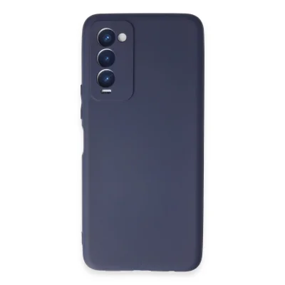 BUĞZ Tecno Camon 18 Kılıf First Silikon - Lacivert