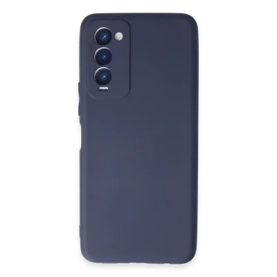 BUĞZ Tecno Camon 18 Kılıf First Silikon - Lacivert