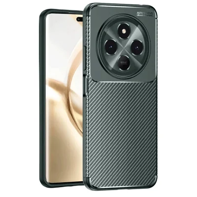 BUĞZ Tecno Spark 30c Kılıf Auto Focus Karbon Kapak - Koyu Yeşil