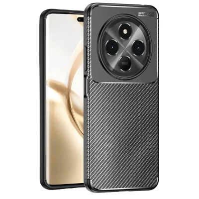 BUĞZ Tecno Spark 30c Kılıf Auto Focus Karbon Kapak - Siyah