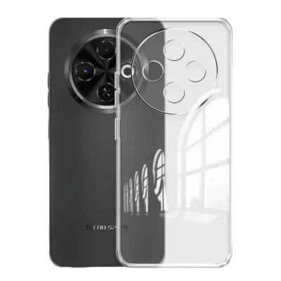 BUĞZ Tecno Spark 30c Kılıf Lüx Şeffaf Silikon