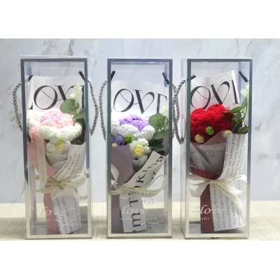 BUĞZ Tekli El Örgüsü Gül Buketi