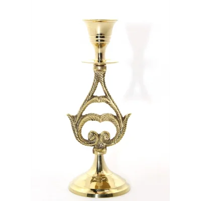 BUĞZ Tekli Pirinç Şamdan 27768