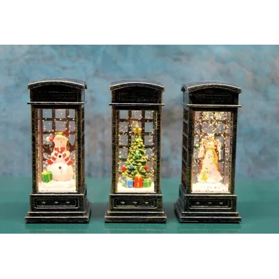 BUĞZ Telefon Kulübeli Işıklı Kar Küresi Alk3217