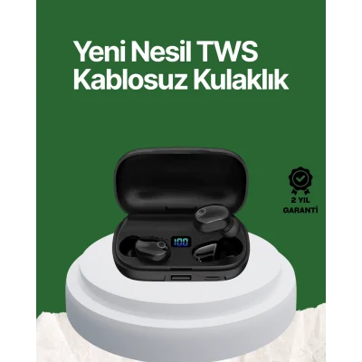 Telefon Şarj Destekli 1800 mAh A10s TWS Kablosuz Kulak İçi Kulaklık