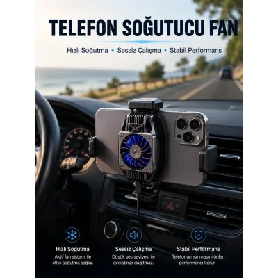 BUĞZ Telefon Soğutucu Fan Aktif Soğutma Sistemi ile Güçlü Performans