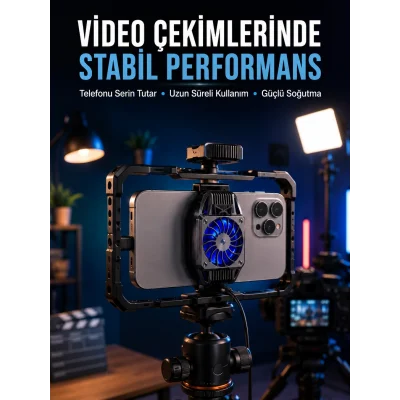 BUĞZ Telefon Soğutucu Fan Uzun Süreli Kullanım