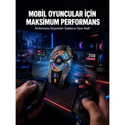 BUĞZ Telefon Soğutucu Radyatör Type-C Bağlantılı 2 Kademeli Dijital Kontrollü