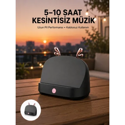 BUĞZ Telefon Tutucu Bluetooth Hoparlör Geyikli Renkli Uzun Ömürlü