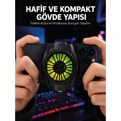 BUĞZ Telefon ve Tablet Uyumlu Manyetik Mobil Soğutucu Fan