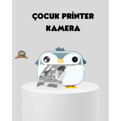 BUĞZ Termal Baskı Çocuk Kamerası HD Çekim USB Şarjlı Eğitici Oyuncak