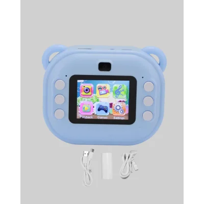 BUĞZ Termal Baskı Teknolojili Anında Fotoğraf Kamerası – 24MP Çift Lens, 32GB Hafıza - Lisinya