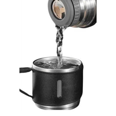  Termos Seti Paslanmaz Çelik 3 Bardaklı Vakumlu Termos Set 500 Ml 12 Saate Kadar Isı Koruma