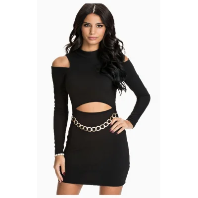 BUĞZ Terry Pau DTP101189 Özel Dizayn Zincirli Elbise