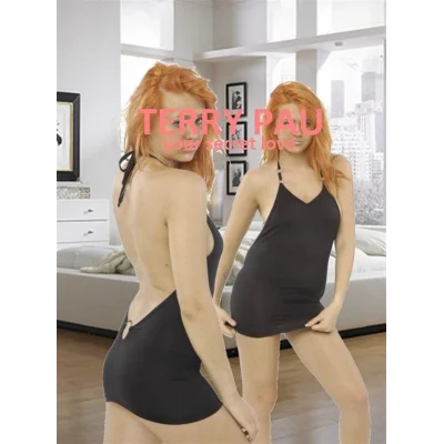 BUĞZ Terry Pau TP120626 Metalli Mini Elbise