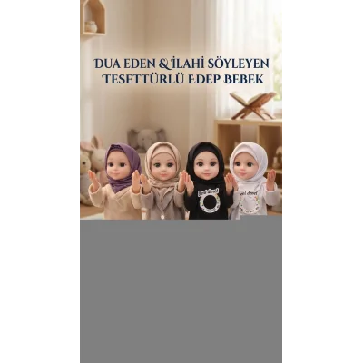 BUĞZ Tesettürlü Edep Bebek Dua Eden ve İlahi Söyleyen Ramazan Oyuncağı