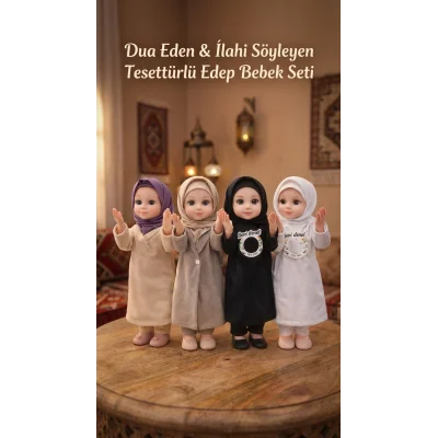 BUĞZ Tesettürlü İlahili ve Dua Eden Oyuncak Bebek Ramazan Temalı