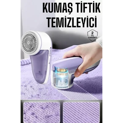  Tiftik Temizleme Makinesi USB Şarjlı Tüy Toplayıcı Kablosuz