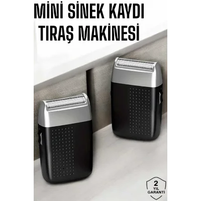  Tıraş Makinesi Mini Sinek Kaydı Şarjlı Taşınabilir Paslanmaz Çelik