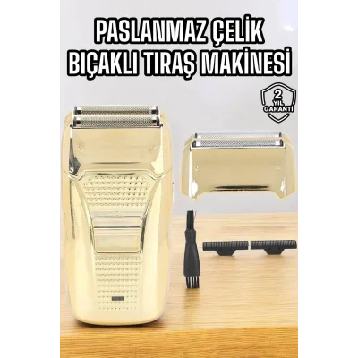  Tıraş Makinesi Paslanmaz Çelik Şarjlı Taşınabilir