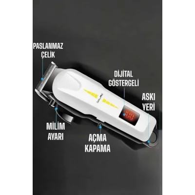 BUĞZ Tıraş Makinesi Uzun Ömürlü Batarya, Keskin Bıçaklar ve Profesyonel