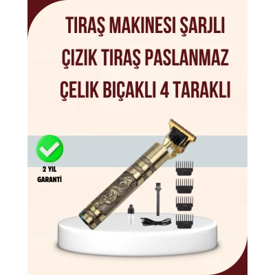  Titreşim Motorlu Erkek Saç ve Sakal Düzeltici