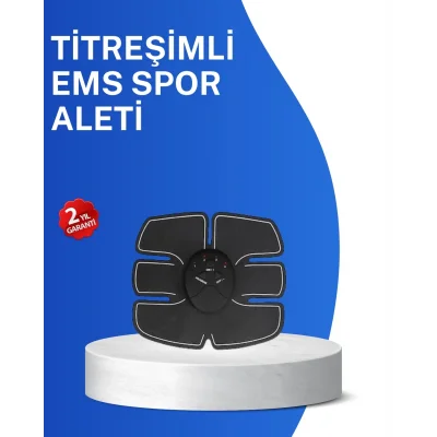  Titreşimli EMS Spor Aleti Karın Kol ve Bacak Kas Yapma Cihazı 2025 Model