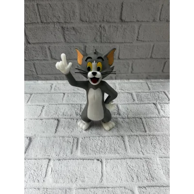 BUĞZ Tom Kedi Biblo 22 cm Hediyelik Dekoratif Ev Ofis Aksesuarı - Lisinya