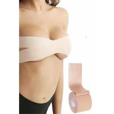 BUĞZ Toparlayıcı Göğüs Bandı Şekillendirici Ten Rengine Uygun Esnek Hassas Ciltlere Uygun - BUĞZ