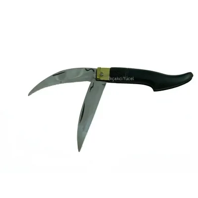 BUĞZ Tosya Küçük Çiftli Testereli Bıçkı Çakı 14 Cm - Plastik Saplı, Manuel
