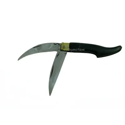  Tosya Küçük Çiftli Testereli Bıçkı Çakı 14 cm - Plastik Saplı, Manuel