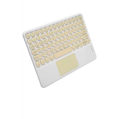 BUĞZ Touchpad Uyumlu Bluetooth Klavye Slim Kablosuz Wifi Q Klavye - BUĞZ