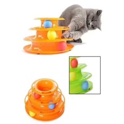  Tower of Tracks 3 Katlı Kedi Oyuncağı