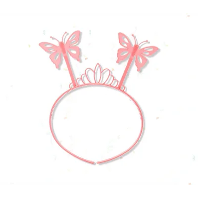 BUĞZ Toz Pembe Kelebek Kanadı Tacı ve Sopası