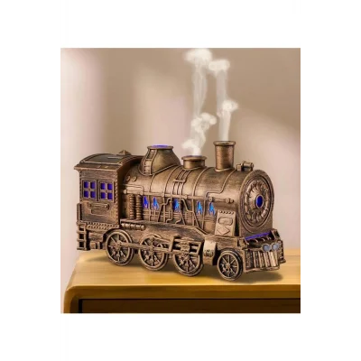 BUĞZ Tren Şeklinde Buharlı Oda Hava Nemlendirici Işık Buhar Makinesi Kumandalı - Lisinya