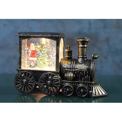 BUĞZ Trenli Yılbaşı Işıklı Kar Küresi Alk3221