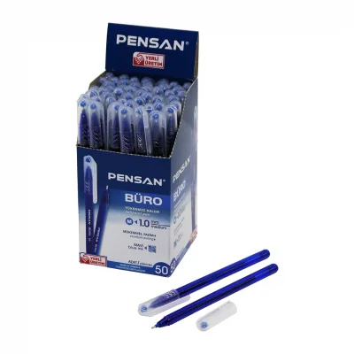 BUĞZ Tükenmez Kalem - Mavi Renk - 1.0 mm Medium Uç