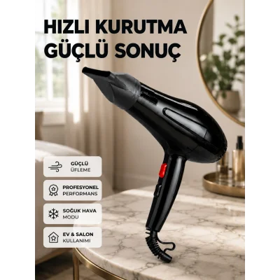 BUĞZ Tüm Saç Tipleri İçin 2200W Güçlü Fön Makinesi