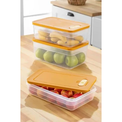 BUĞZ Tupper Model - Vakumlu - Mikrodalga Buzluk Saklama Kabı 3,8LT