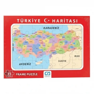 BUĞZ Türkiye Haritası Frame Puzzle 35 Parça