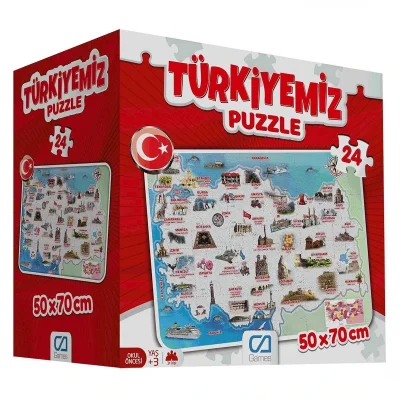 BUĞZ Türkiyemiz 24 Parça Yer Puzzle