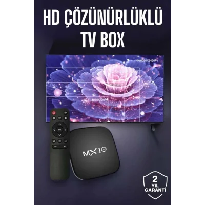  TV Box Android Uyumlu 4 Çekirdekli WİFİ Bağlantılı 4K