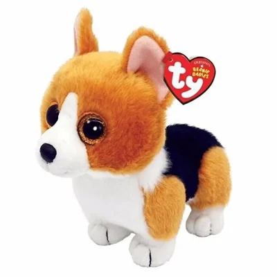  Ty Beanie Babies Peluş Corgi Köpek Colin 15 cm
