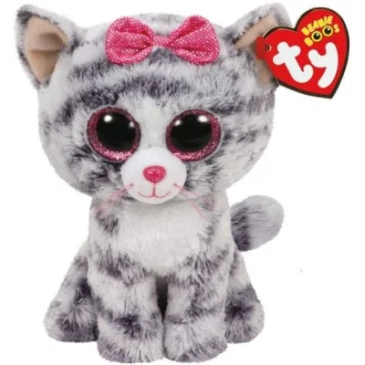  TY Kiki - Grey Cat Reg 15 cm