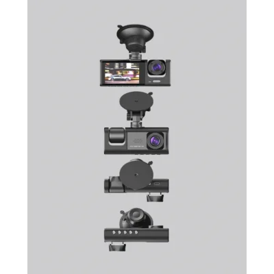 BUĞZ Üç Kameralı Araç DVR Full HD Gece Görüşlü ve 2 inç IPS Ekranlı - Lisinya