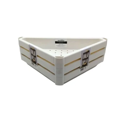 BUĞZ Üçgen - Beyaz Pratik Raf Ünitesi Plastik Bx40