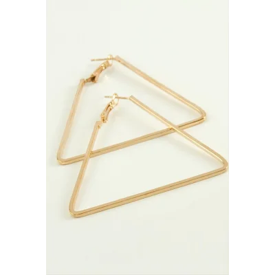 BUĞZ Üçgen Halka Küpe 4,5 cm