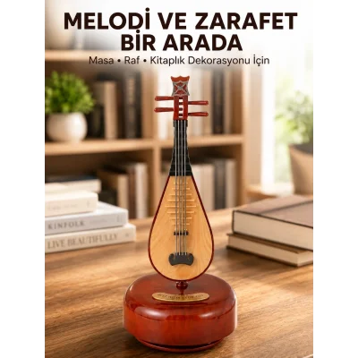 BUĞZ Ud Sembolü Müzik Kutusu Estetik Tasarım Melodi Destekli